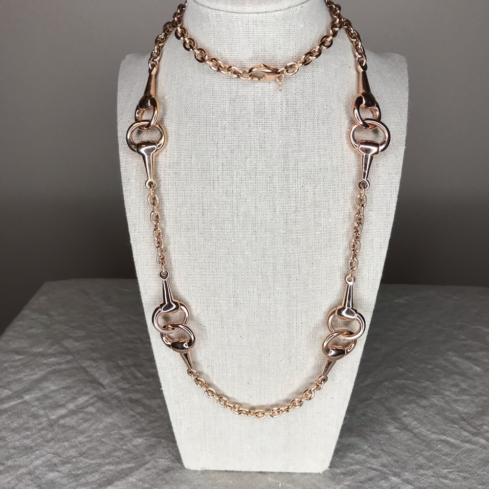 Bronzo Italia bold Equestrian necklace